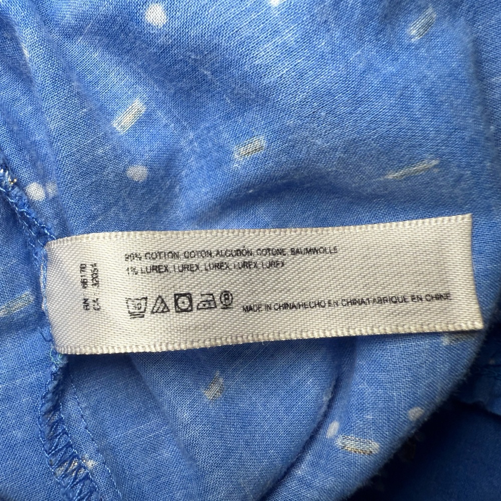E by Eloise - Anthropologie - Artistic Blue and Green Wide Leg Women's Pants - Picture 6 of 6